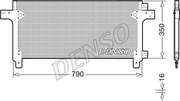 Denso DCN99063 - Конденсатор, кондиціонер autozip.com.ua