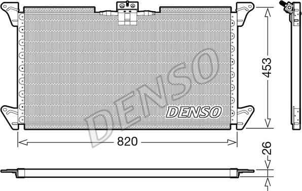Denso DCN99075 - Конденсатор, кондиціонер autozip.com.ua