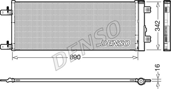 Denso DCN99071 - Конденсатор, кондиціонер autozip.com.ua
