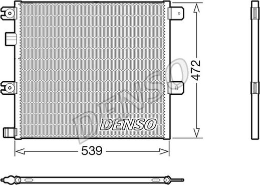 Denso DCN99077 - Конденсатор, кондиціонер autozip.com.ua