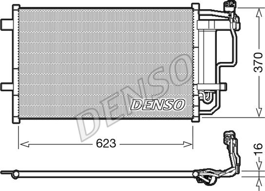 Denso DCN44007 - Конденсатор, кондиціонер autozip.com.ua