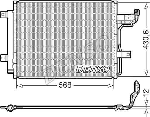 Denso DCN44019 - Конденсатор, кондиціонер autozip.com.ua