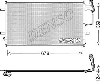 Denso DCN44010 - Конденсатор, кондиціонер autozip.com.ua