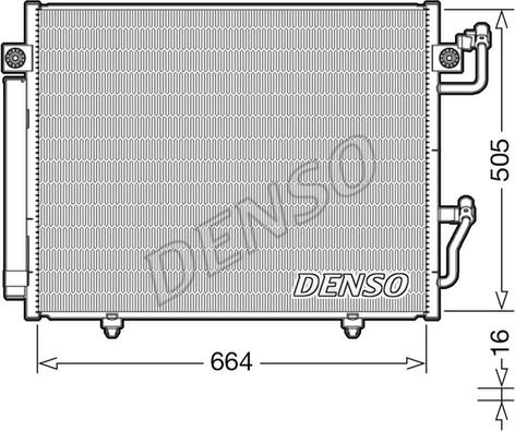 Denso DCN45005 - Конденсатор, кондиціонер autozip.com.ua