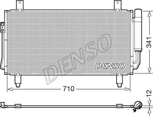 Denso DCN45006 - Конденсатор, кондиціонер autozip.com.ua