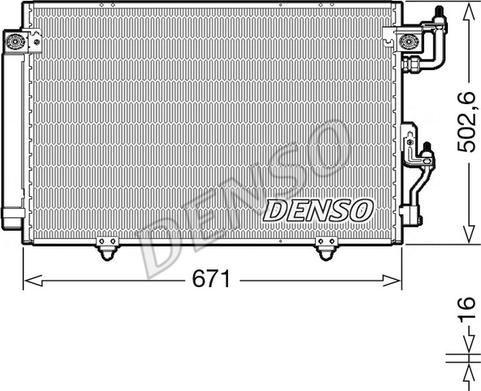 Denso DCN45008 - Конденсатор, кондиціонер autozip.com.ua