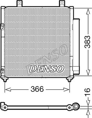 Denso DCN45007 - Конденсатор, кондиціонер autozip.com.ua