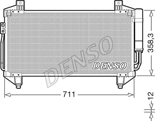 Denso DCN45011 - Конденсатор, кондиціонер autozip.com.ua