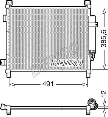 Denso DCN46031 - Конденсатор, кондиціонер autozip.com.ua