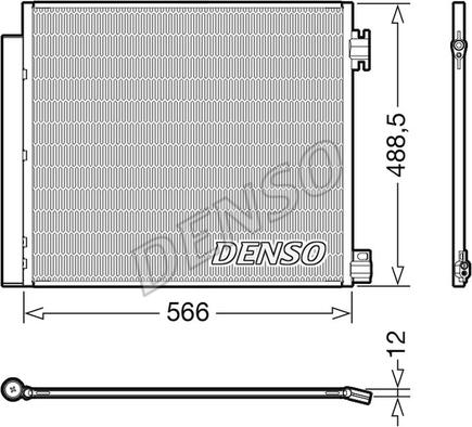 Denso DCN46026 - Конденсатор, кондиціонер autozip.com.ua
