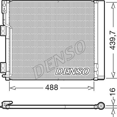 Denso DCN46028 - Конденсатор, кондиціонер autozip.com.ua
