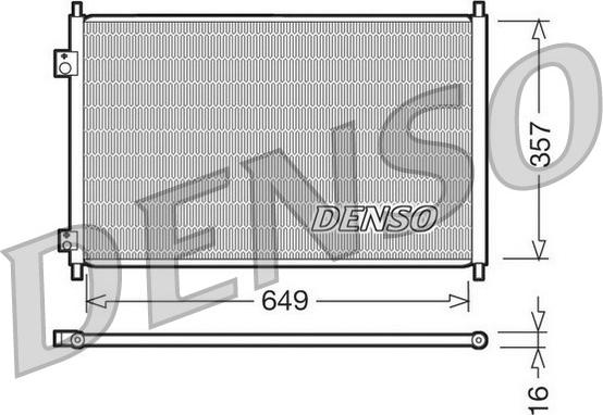 Denso DCN40008 - Конденсатор, кондиціонер autozip.com.ua