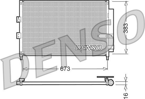 Denso DCN40003 - Конденсатор, кондиціонер autozip.com.ua