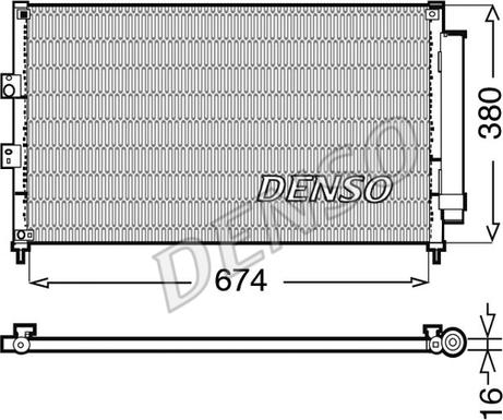 Denso DCN40014 - Конденсатор, кондиціонер autozip.com.ua