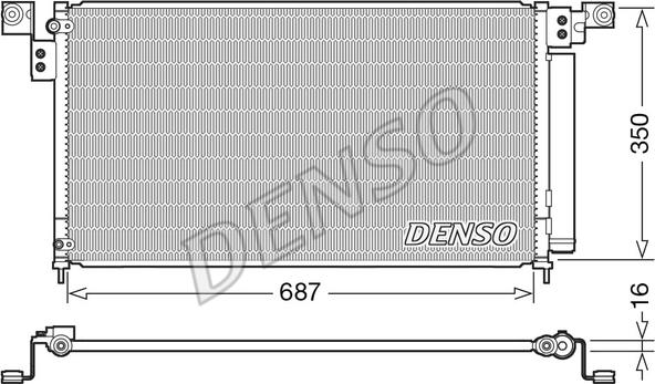 Denso DCN40022 - Конденсатор, кондиціонер autozip.com.ua