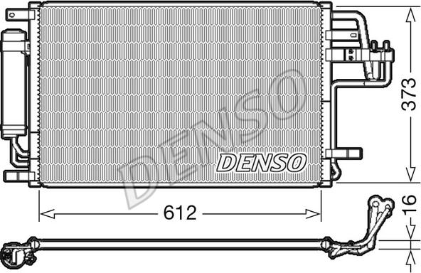 Denso DCN41007 - Конденсатор, кондиціонер autozip.com.ua