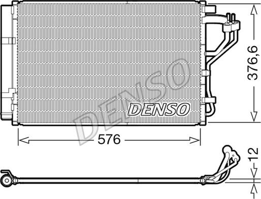 Denso DCN41010 - Конденсатор, кондиціонер autozip.com.ua