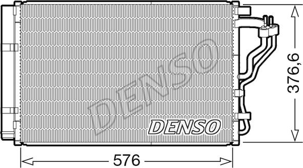 Denso DCN43008 - Конденсатор, кондиціонер autozip.com.ua