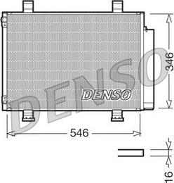 Denso DCN47001 - Конденсатор, кондиціонер autozip.com.ua