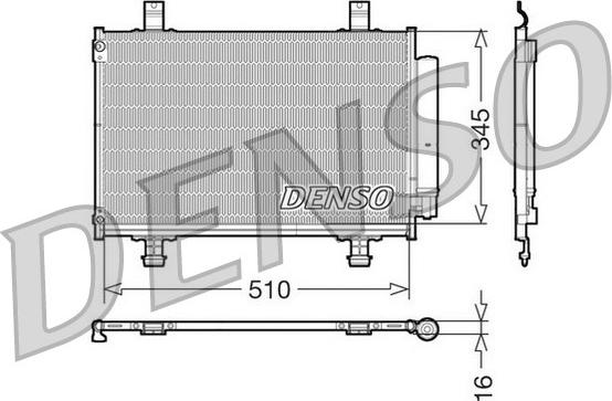 Denso DCN47010 - Конденсатор, кондиціонер autozip.com.ua