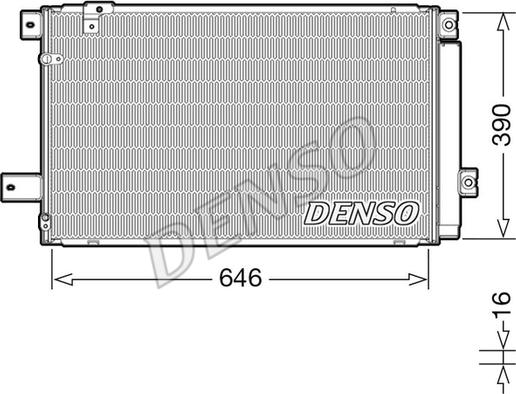 Denso DCN50049 - Конденсатор, кондиціонер autozip.com.ua