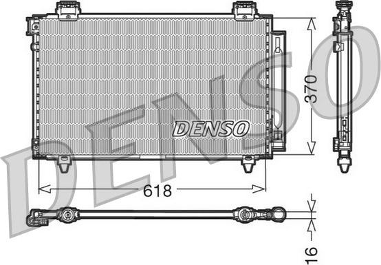Denso DCN50009 - Конденсатор, кондиціонер autozip.com.ua