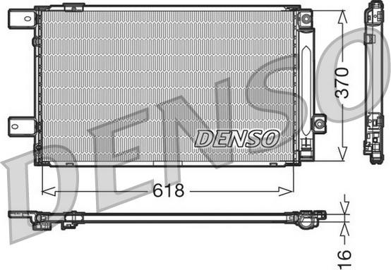 Denso DCN50005 - Конденсатор, кондиціонер autozip.com.ua