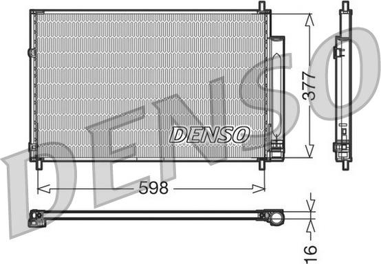 Denso DCN50006 - Конденсатор, кондиціонер autozip.com.ua