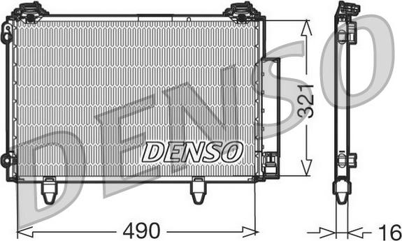 Denso DCN50002 - Конденсатор, кондиціонер autozip.com.ua