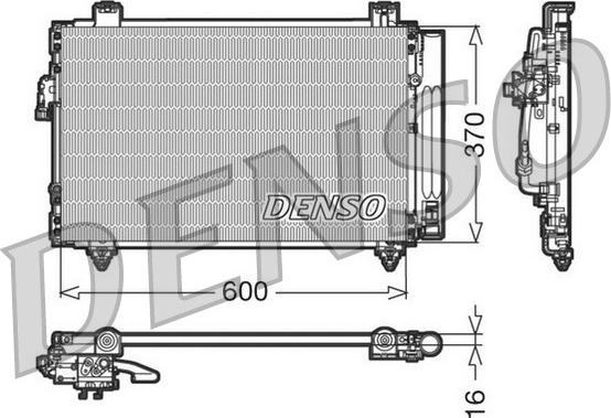 Denso DCN50014 - Конденсатор, кондиціонер autozip.com.ua