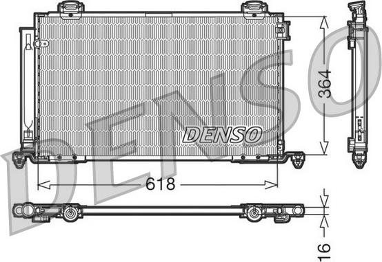 Denso DCN50015 - Конденсатор, кондиціонер autozip.com.ua