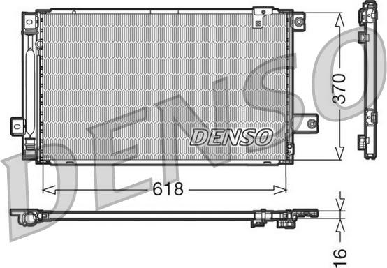 Denso DCN50013 - Конденсатор, кондиціонер autozip.com.ua