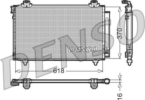 Denso DCN50012 - Конденсатор, кондиціонер autozip.com.ua