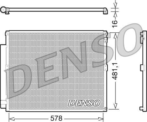 Denso DCN50017 - Конденсатор, кондиціонер autozip.com.ua