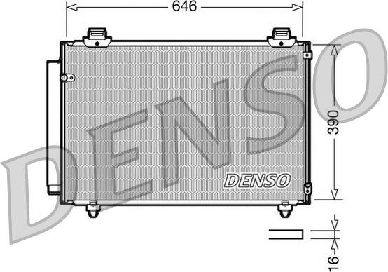 Denso DCN50035 - Конденсатор, кондиціонер autozip.com.ua