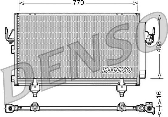 Denso DCN50031 - Конденсатор, кондиціонер autozip.com.ua