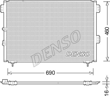 Denso DCN50033 - Конденсатор, кондиціонер autozip.com.ua
