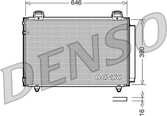 Denso DCN50024 - Конденсатор, кондиціонер autozip.com.ua