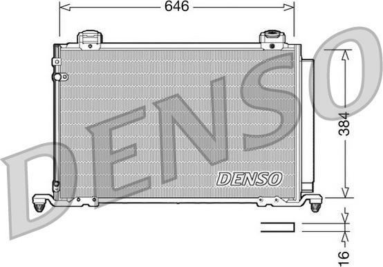 Denso DCN50026 - Конденсатор, кондиціонер autozip.com.ua