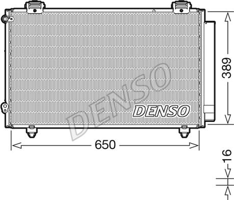 Denso DCN50023 - Конденсатор, кондиціонер autozip.com.ua
