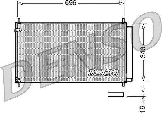 Denso DCN50022 - Конденсатор, кондиціонер autozip.com.ua