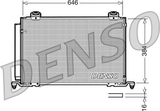 Denso DCN50027 - Конденсатор, кондиціонер autozip.com.ua