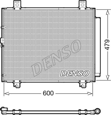 Denso DCN50118 - Конденсатор, кондиціонер autozip.com.ua