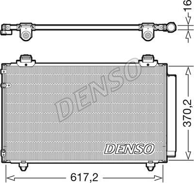 Denso DCN50112 - Конденсатор, кондиціонер autozip.com.ua
