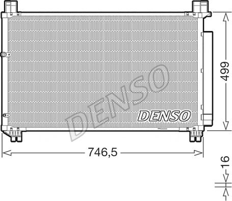 Denso DCN50131 - Конденсатор, кондиціонер autozip.com.ua