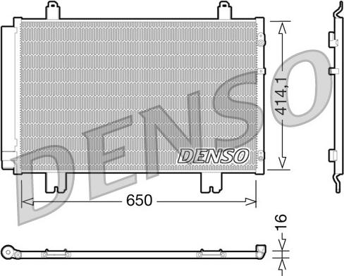 Denso DCN51009 - Конденсатор, кондиціонер autozip.com.ua