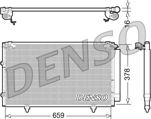 Denso DCN51003 - Конденсатор, кондиціонер autozip.com.ua