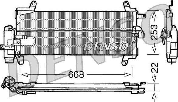 Denso DCN09093 - Конденсатор, кондиціонер autozip.com.ua
