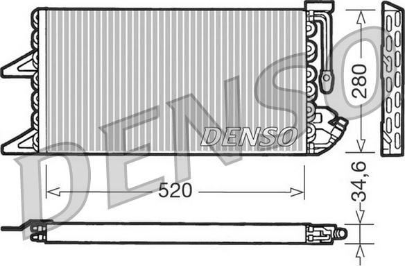 Denso DCN09092 - Конденсатор, кондиціонер autozip.com.ua