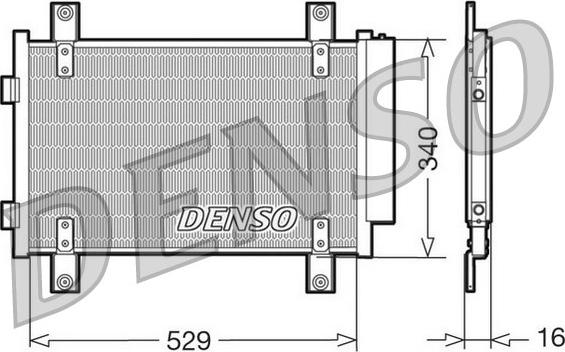 Denso DCN09049 - Конденсатор, кондиціонер autozip.com.ua